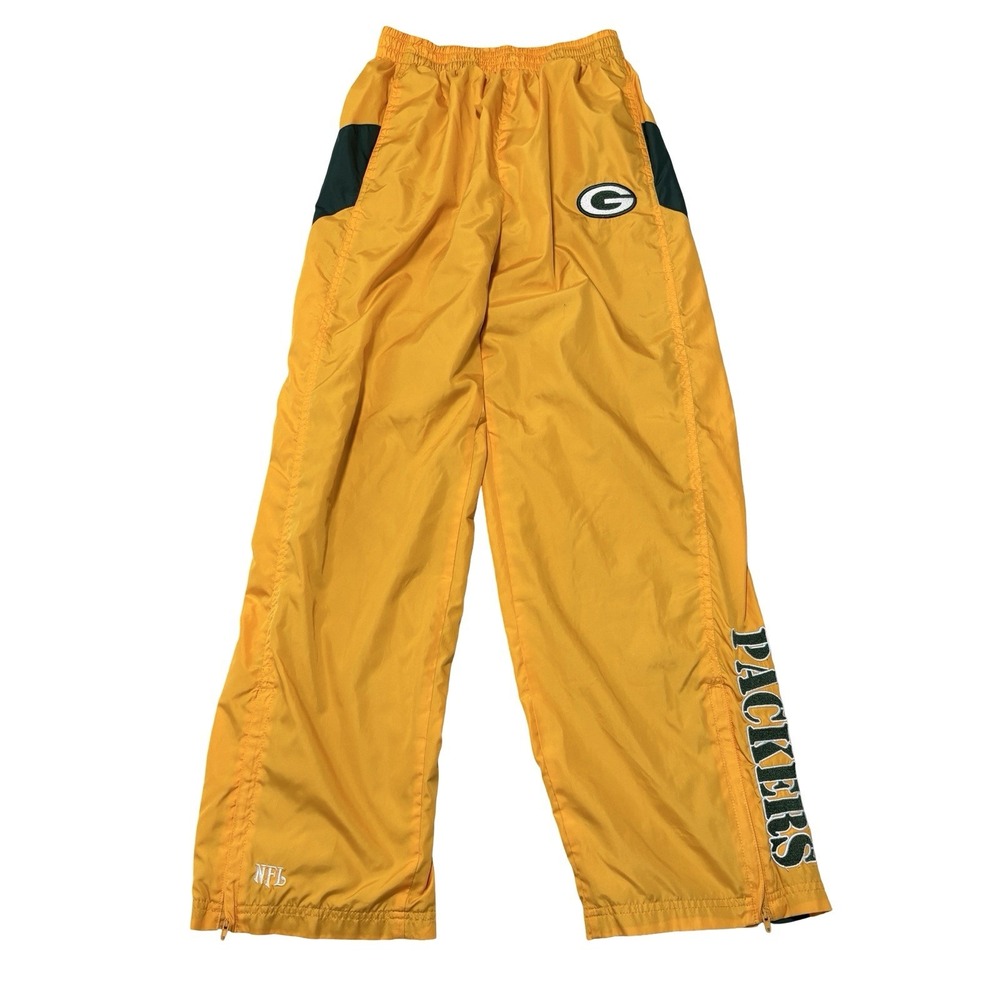 Vintage 90s Green Bay Packers NFL Kids XL 18/20 Track Wind breaker Pants